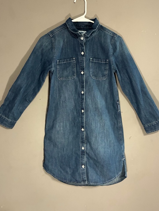 Other - Denim Button-Up Shirt Dress - Blue